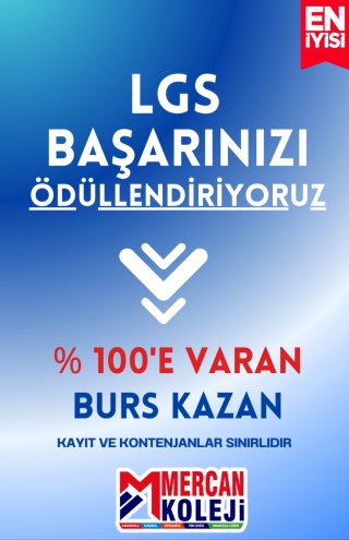 LGS Başarınızı ÖDÜLLENDİRİYORUZ.Mercan Koleji Malatya Kampüsü